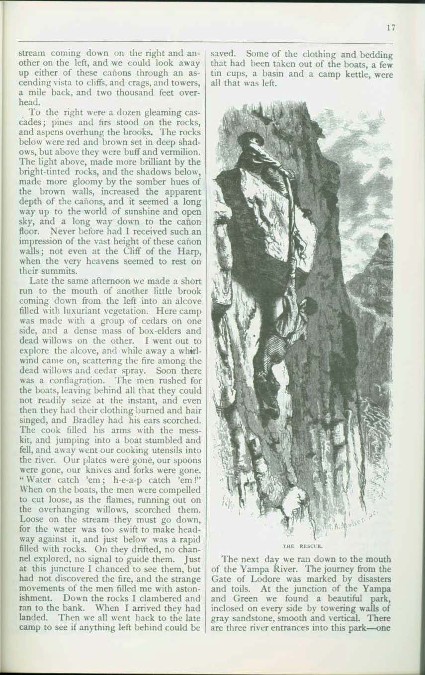 THE CA&Ntilde;ONS OF THE COLORADO-- the 1869 discovery voyage down the Colorado River. vist0059e